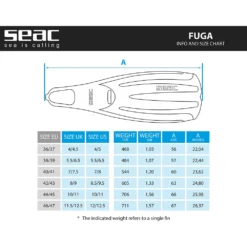 SEAC Fuga Fins -Sport Diving Gear seac fuga fins 5